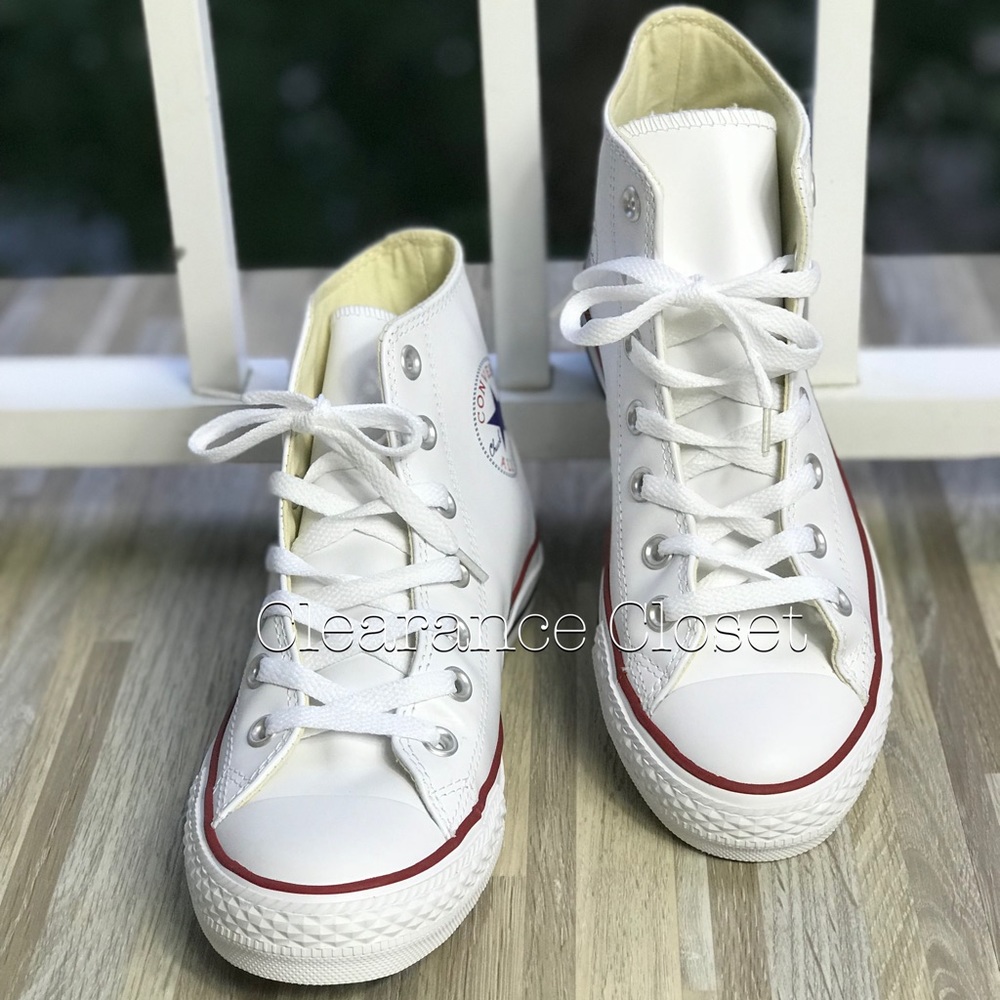 NWT Converse AdVulc Ctas HI White Leather W AUTHEN - Picture 5 of 8